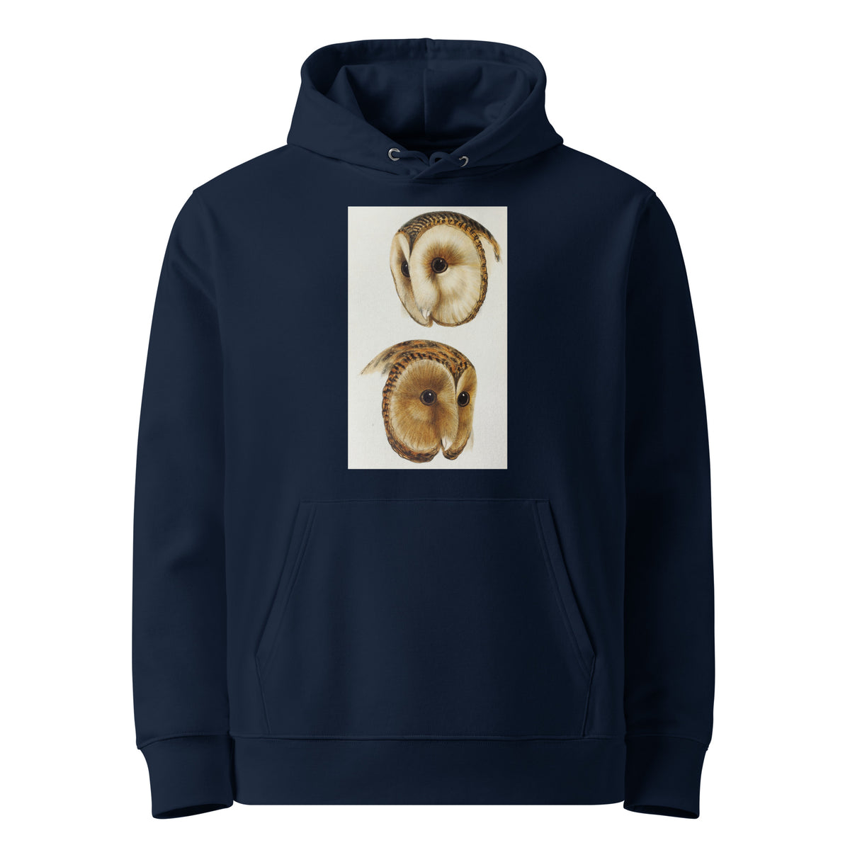 Navy Hoodie 1 Masked Barn Owl Strix Personata 2 Tasmanian Masked Owl Strix Castanops Illustrated Premium