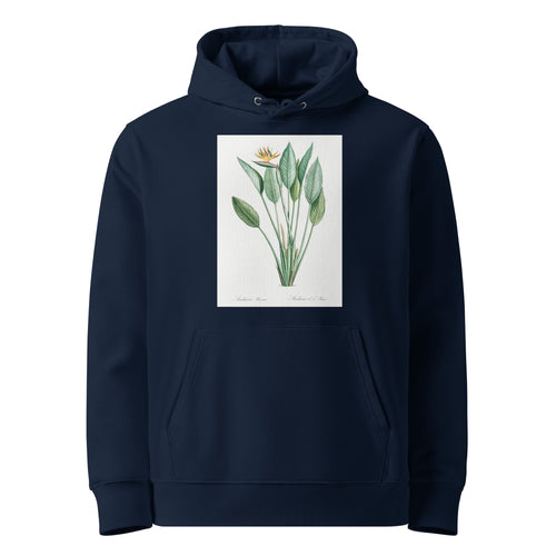 Navy Hoodie Bird Of Paradise Illustration II Premium