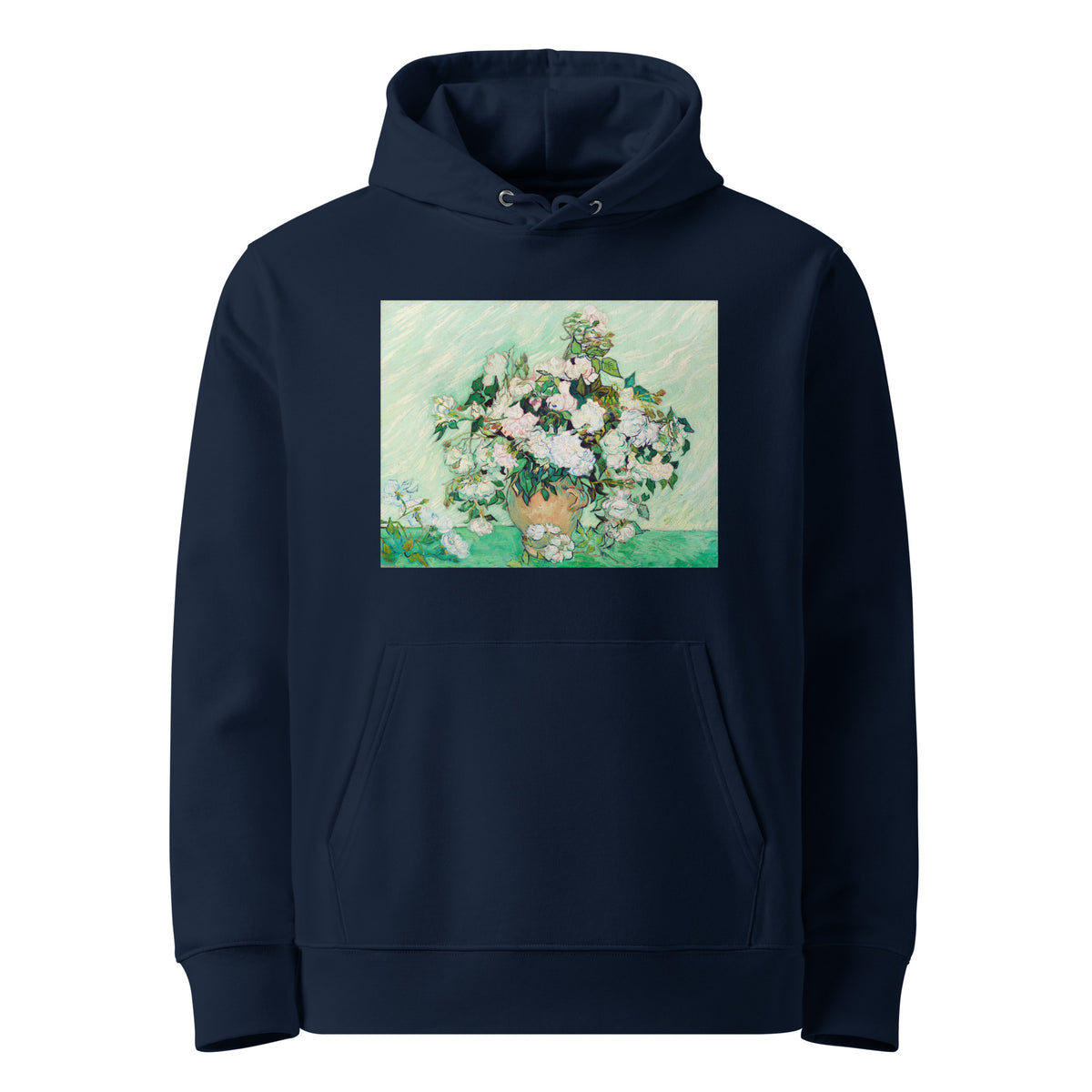 Navy Hoodie Roses Van Gogh Nga Premium