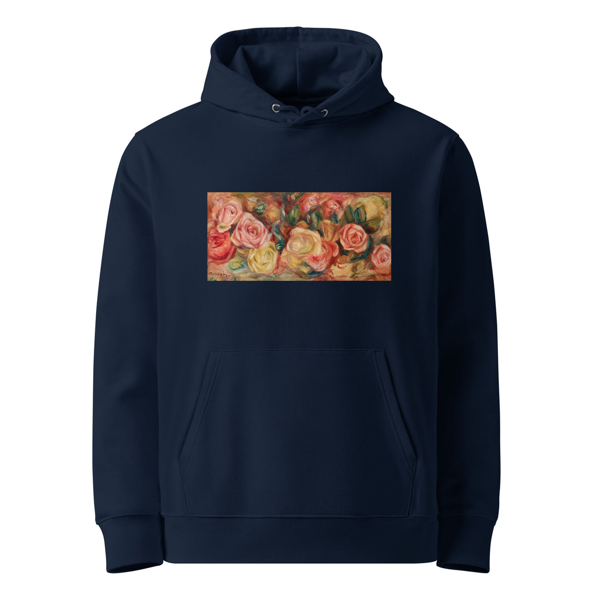 Navy Hoodie Roses Renoir Premium