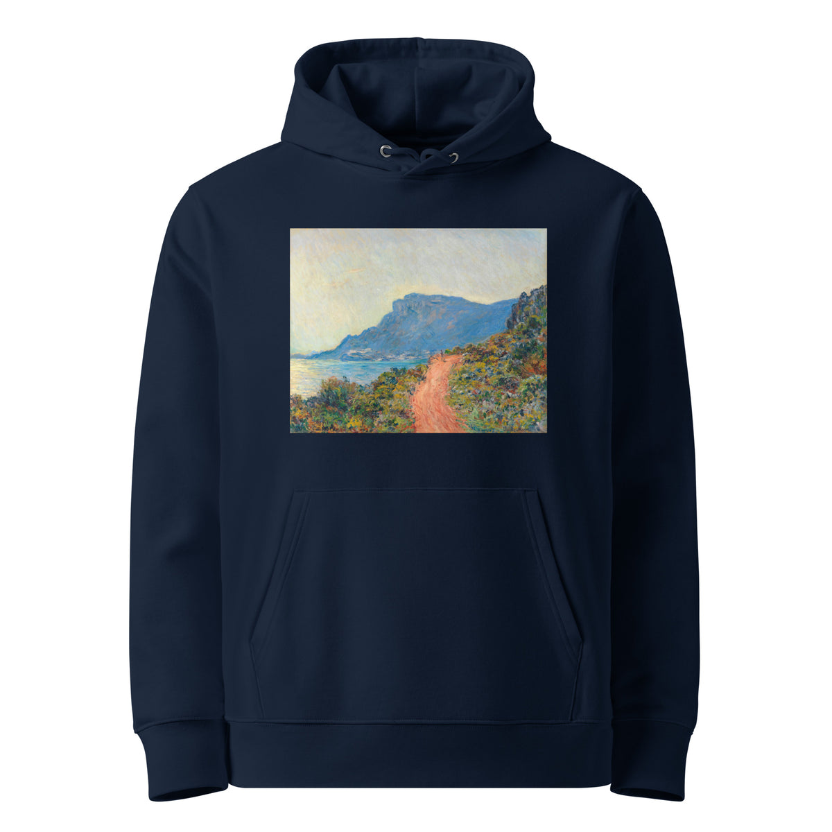 Navy Hoodie La Corniche Near Monaco Premium