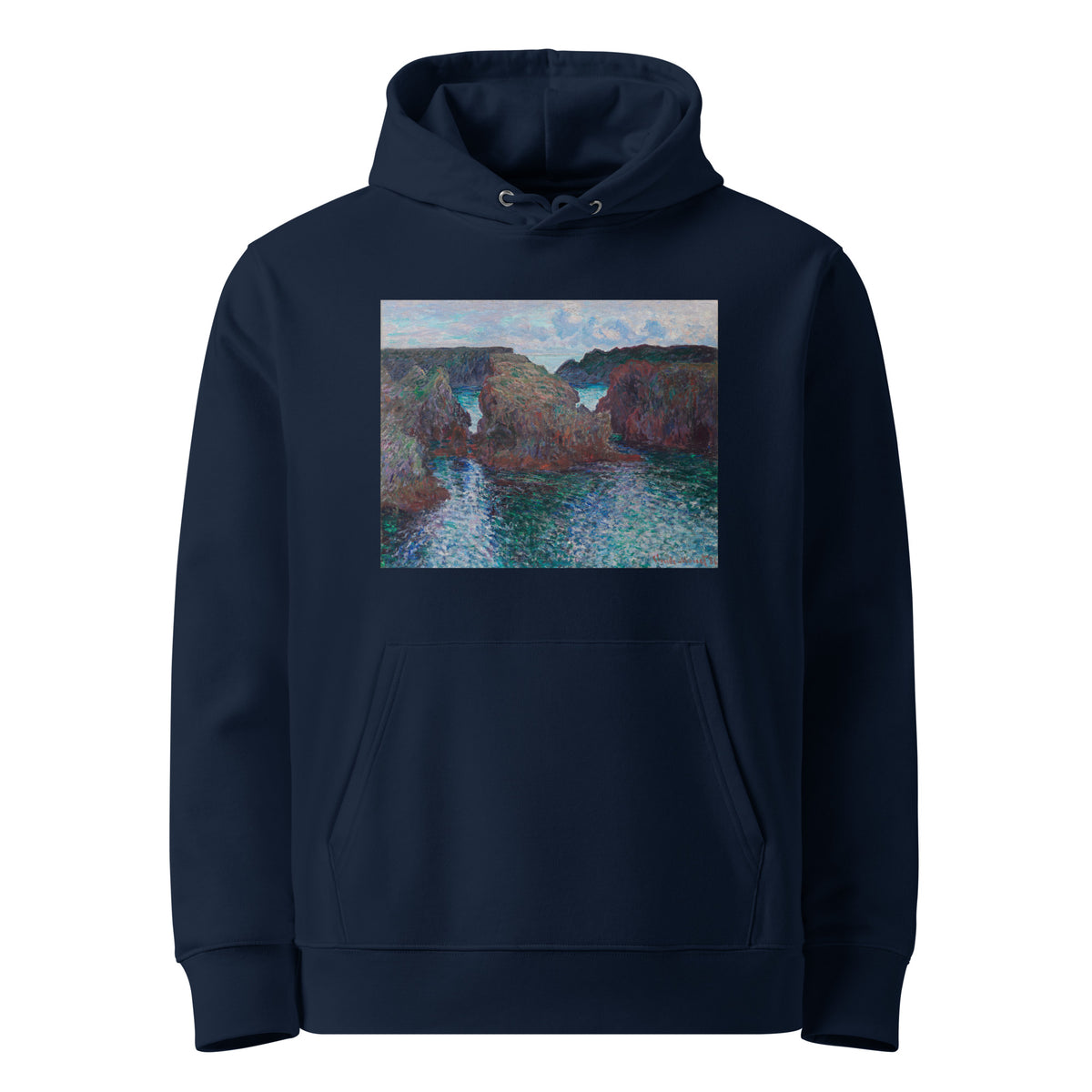 Navy Hoodie Rocks At Port-Goulphar Belle- Icirc Le Premium