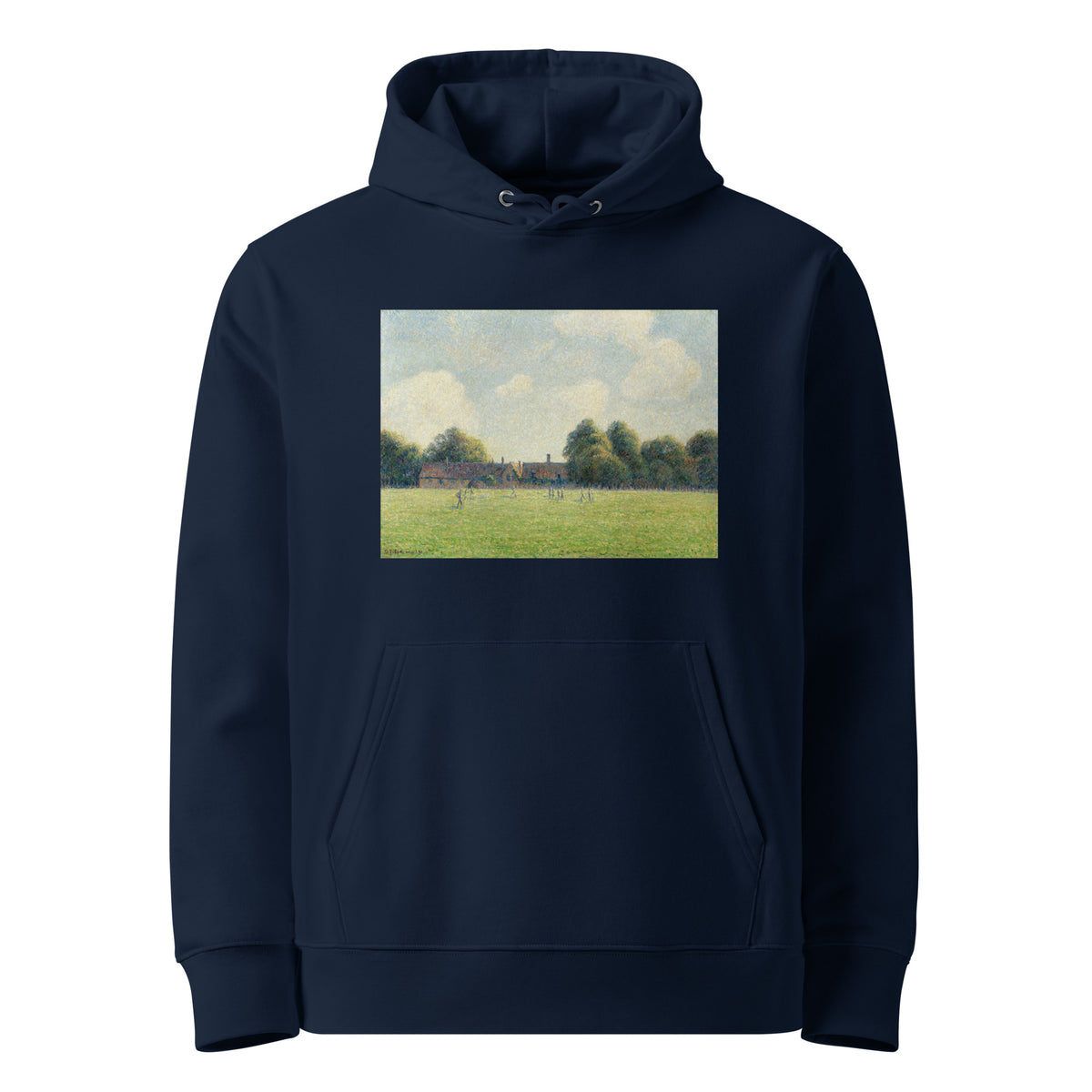 Navy Hoodie Hampton Court Green Premium