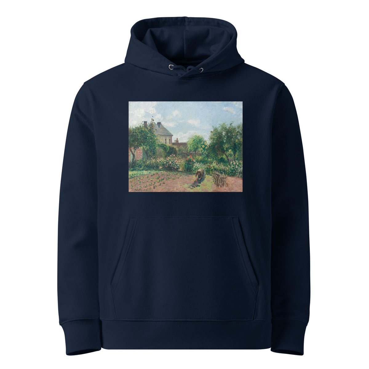 Navy Hoodie The Artist Garden At Eragny Premium