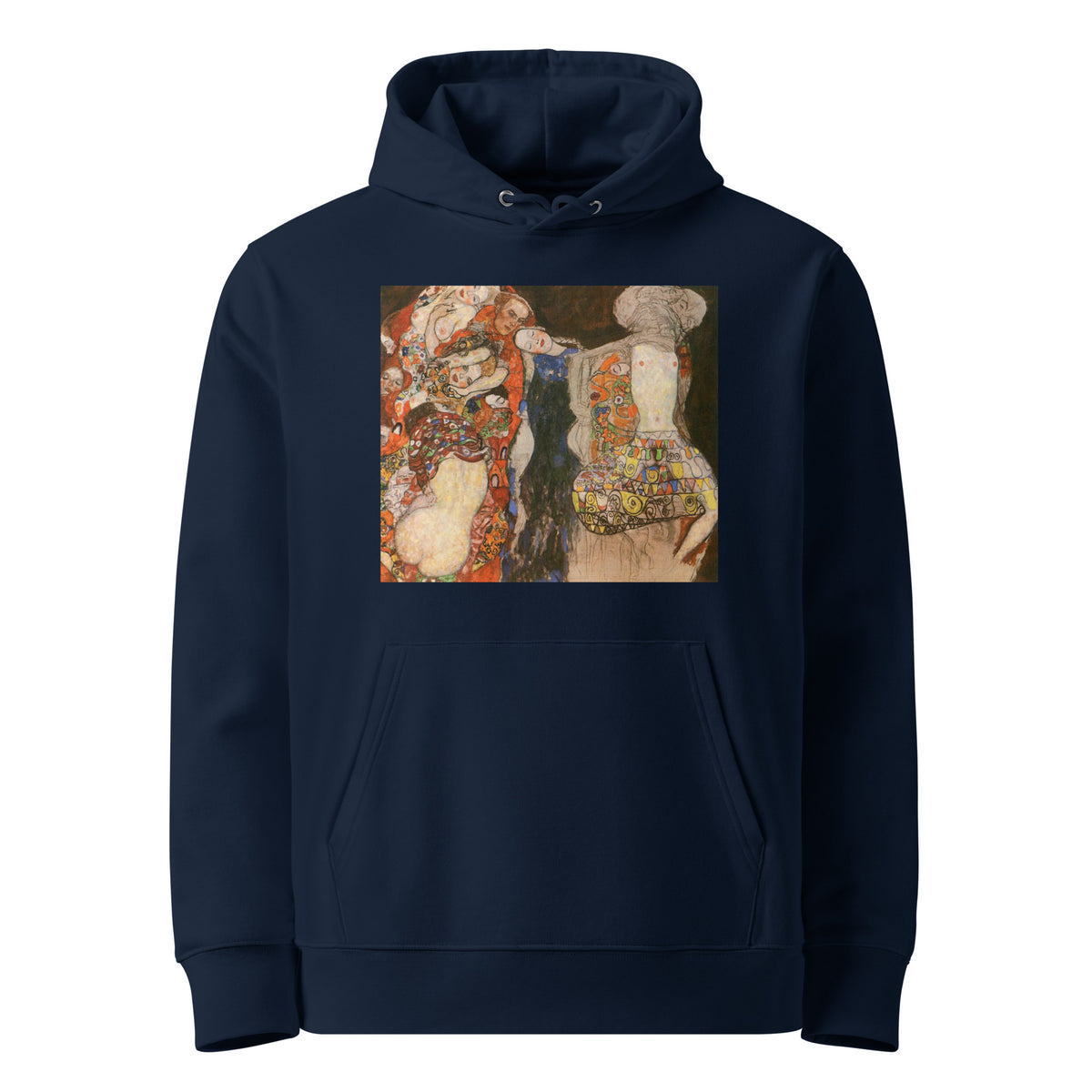 Navy Hoodie Gustav Klimt The Bride Famous Painting Premium