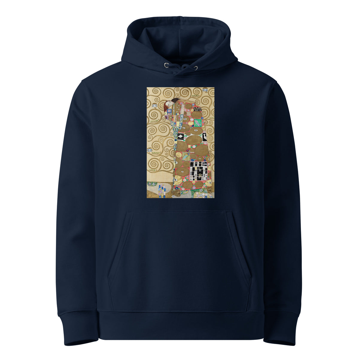 Navy Hoodie Gustav Klimt Fulfillment Famous Painting Premium