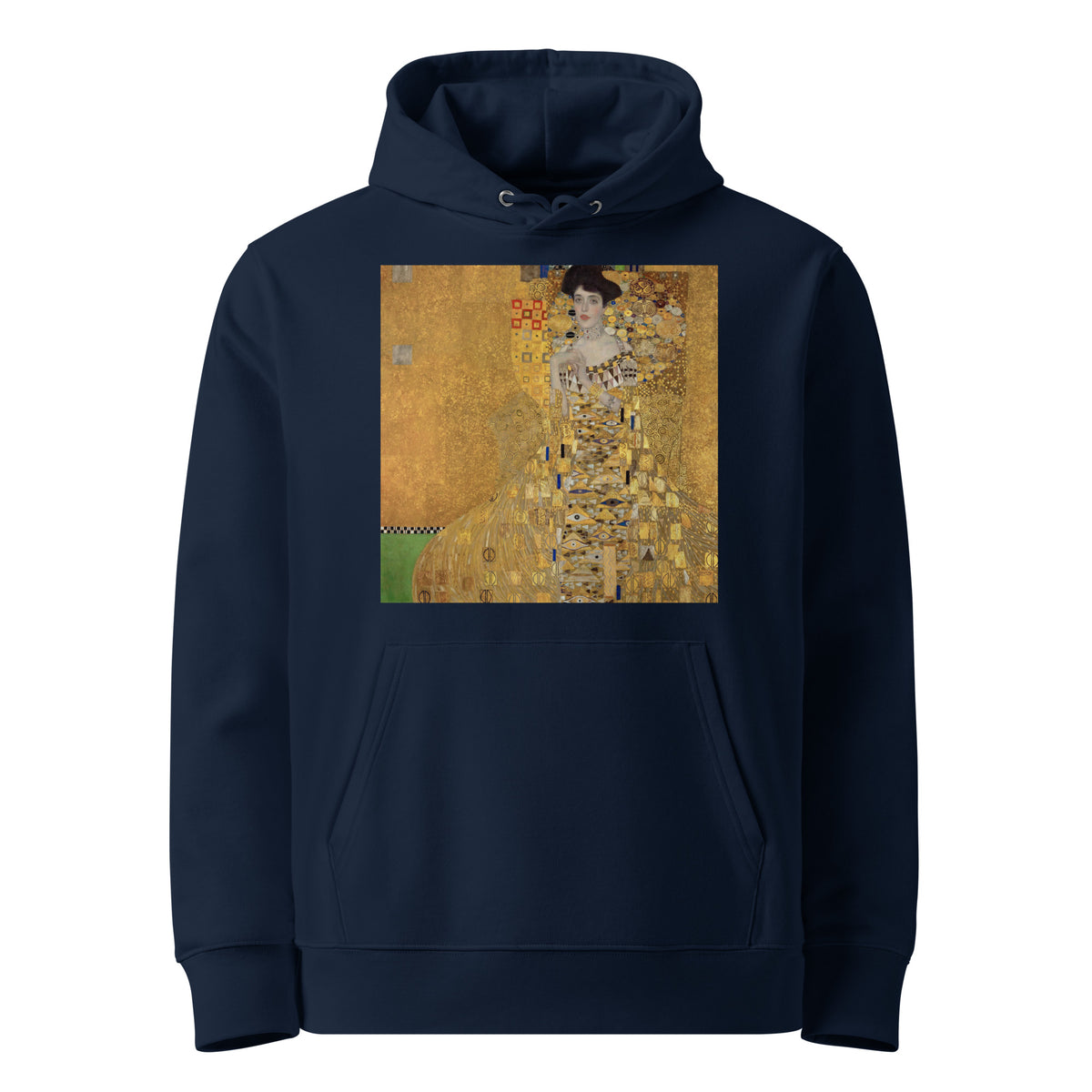 Navy Hoodie Gustav Klimt Portrait Of Adele Bloch-Bauer I Famous Painting Premium