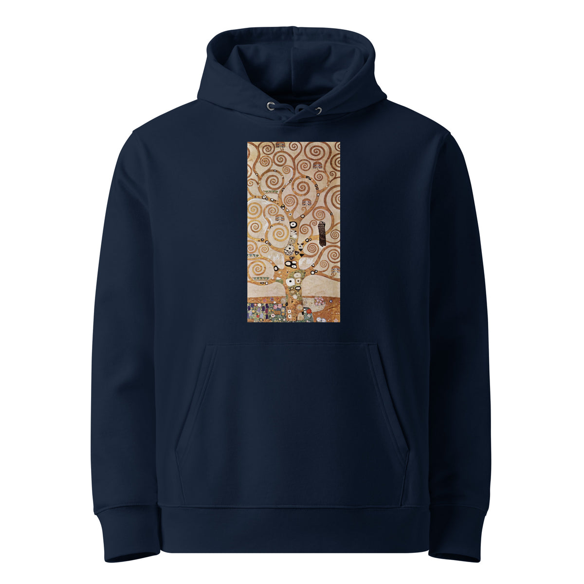 Navy Hoodie Gustav Klimt L Arbre De Vie Famous Painting Premium