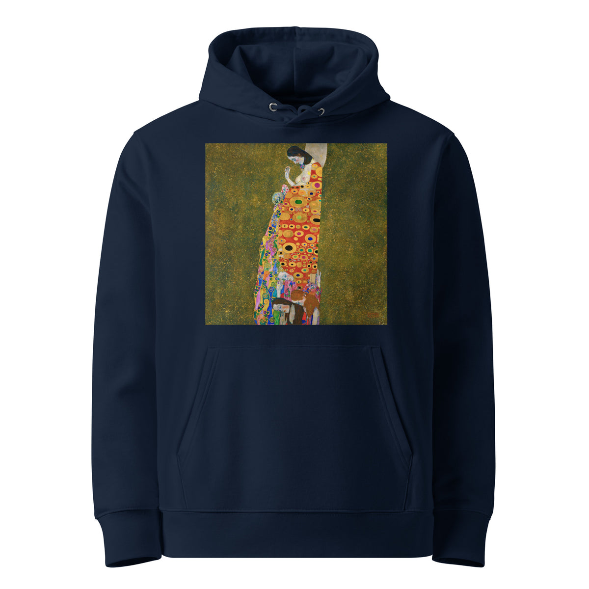 Navy Hoodie Gustav Klimt Hope II Famous Painting Premium