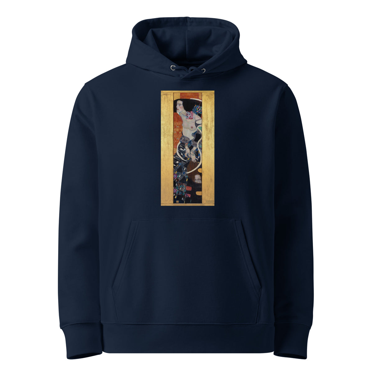 Navy Hoodie Gustav Klimt Judith II Famous Painting Premium