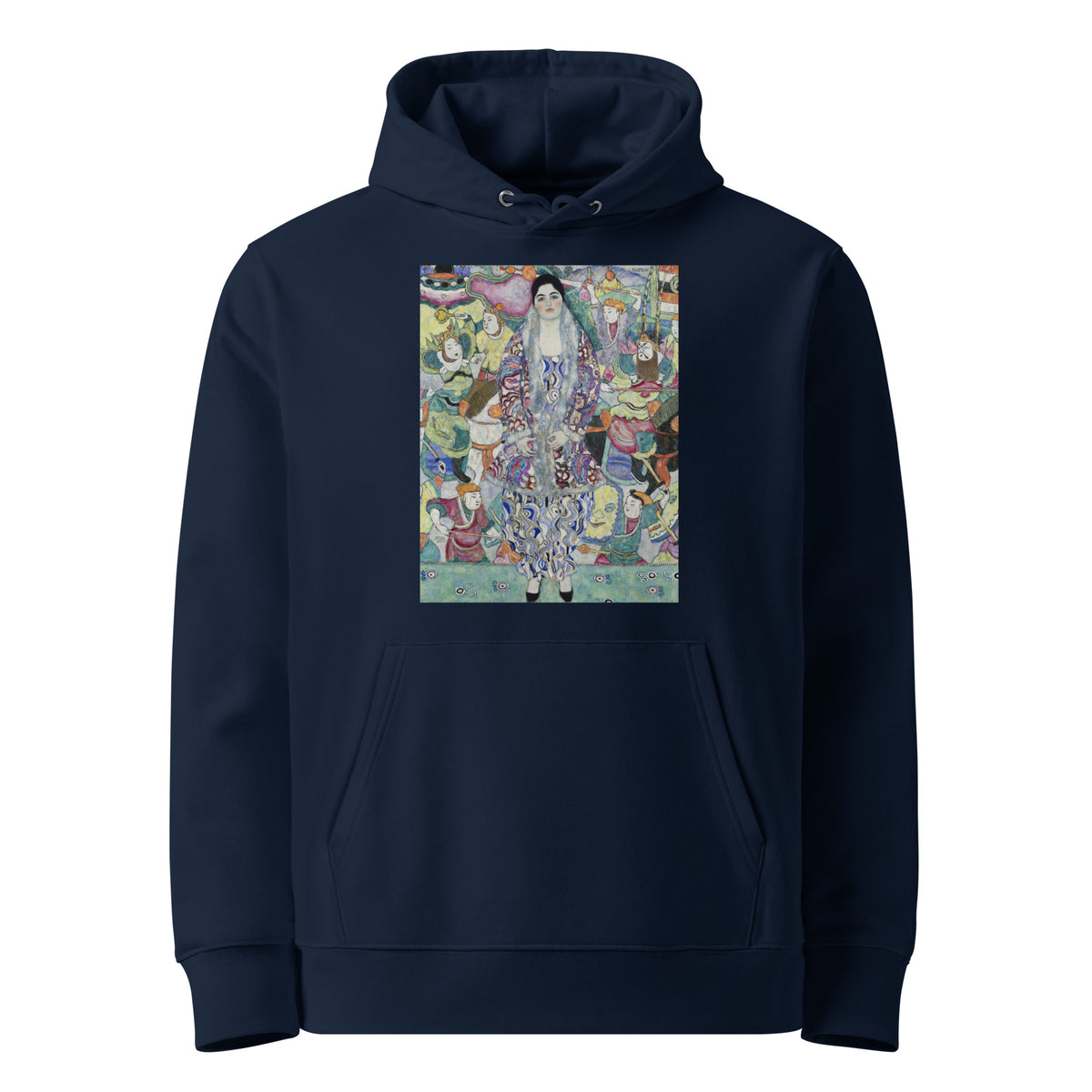 Navy Hoodie Gustav Klimt Portrait Of Friederike Maria Beer Famous Painting Premium