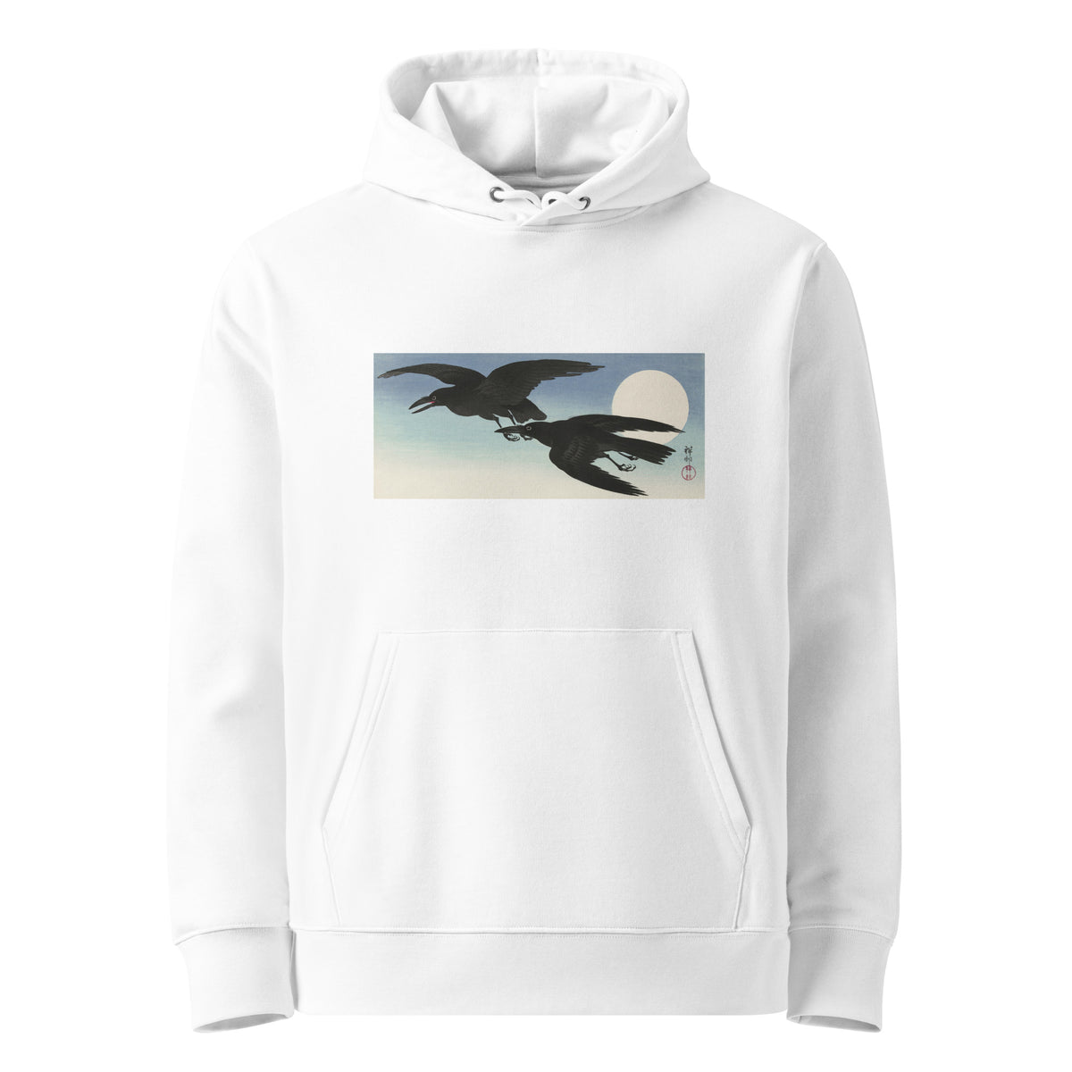 White Hoodie Crows At Full Moon - Ohara Koson 1925 Premium