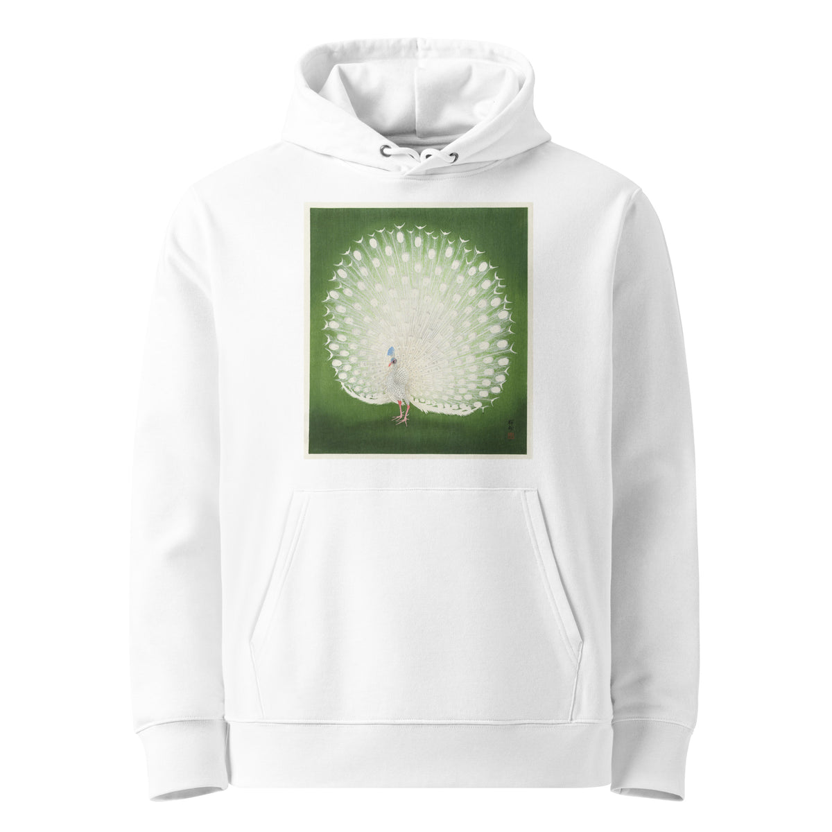 White Hoodie Peacock - Ohara Koson 1925 Premium