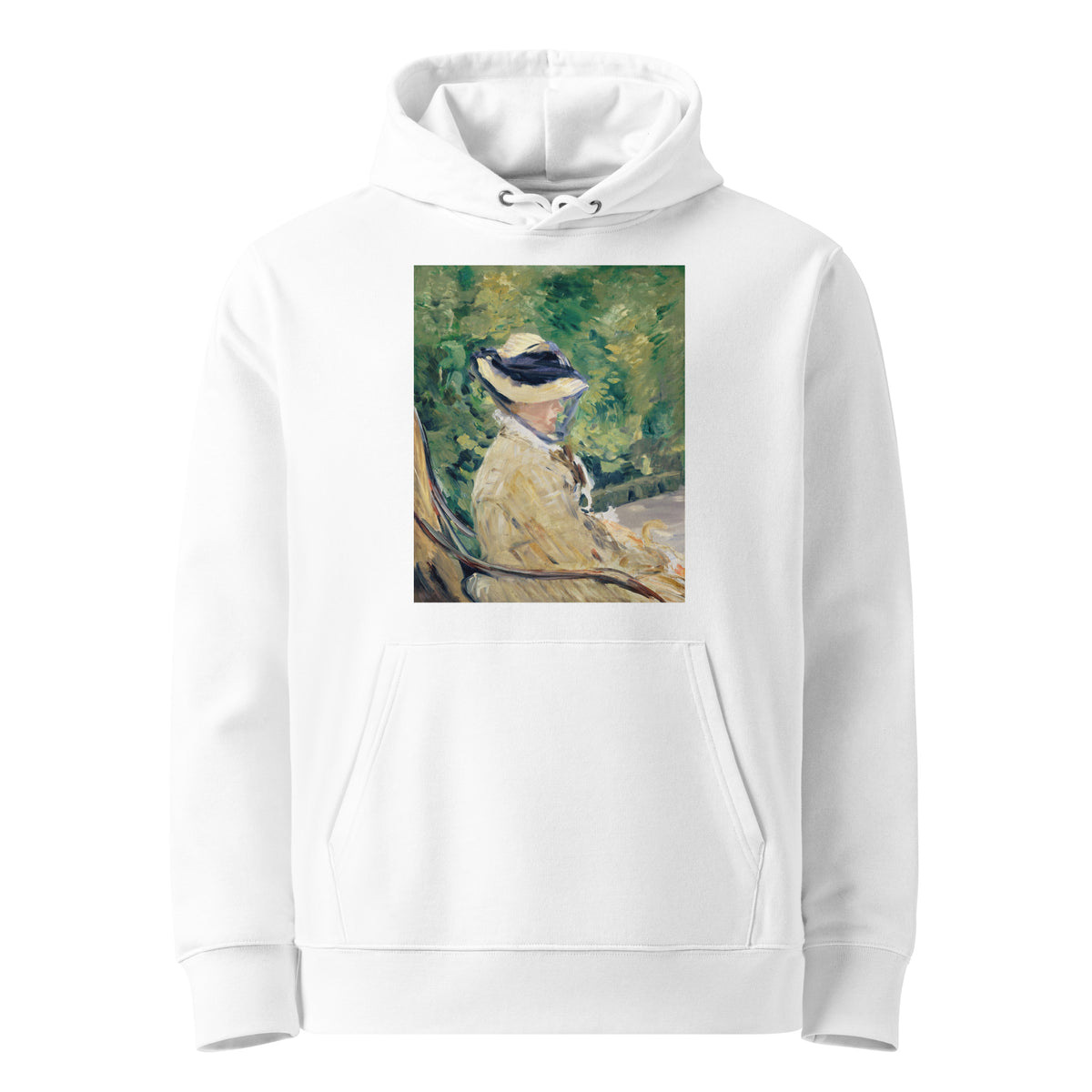 White Hoodie Madame Manet Suzanne Leenhoff 1830 1906 At Bellevue Painting In High Resolution Premium