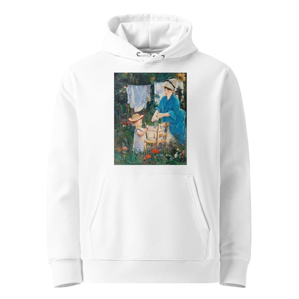 White Hoodie Laundry Le Linge Painting In High Resolution Premium