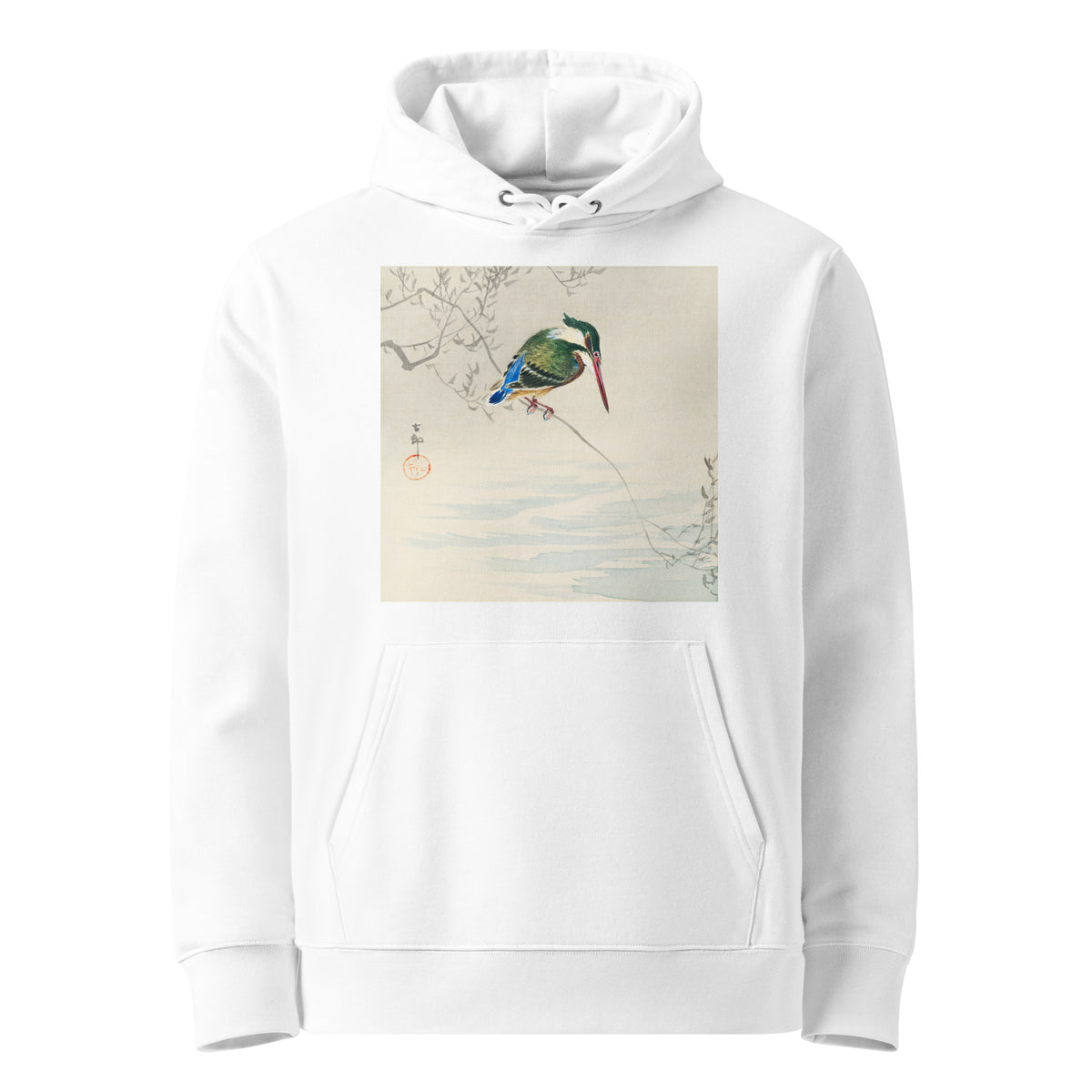 White Hoodie A Kingfisher - Ohara Koson 1920 Premium