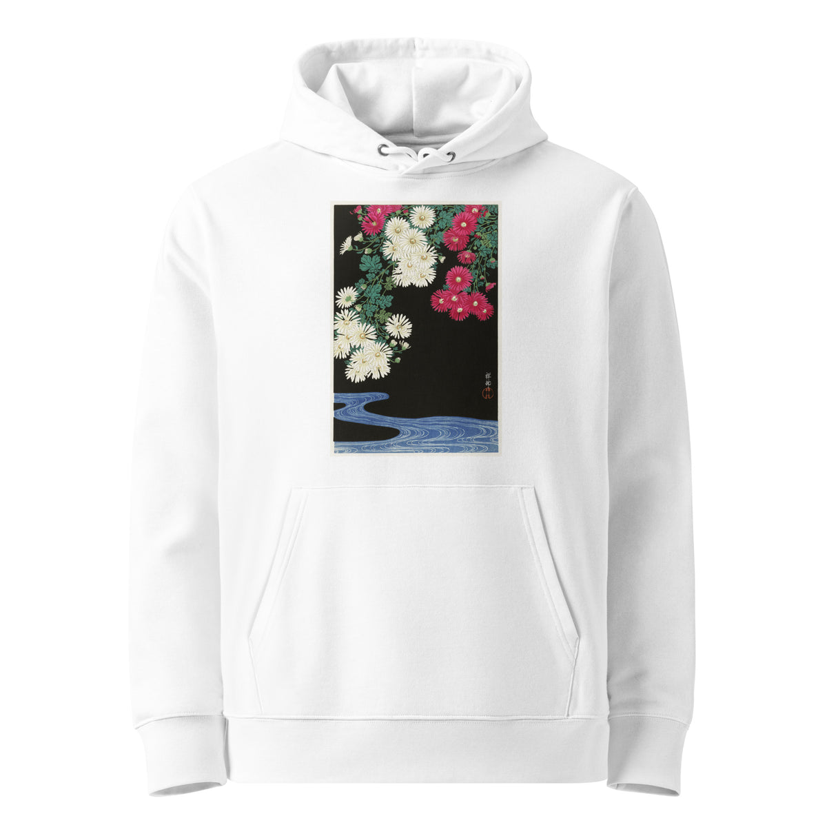 White Hoodie Chrysanthemums - Ohara Koson 1925 Premium