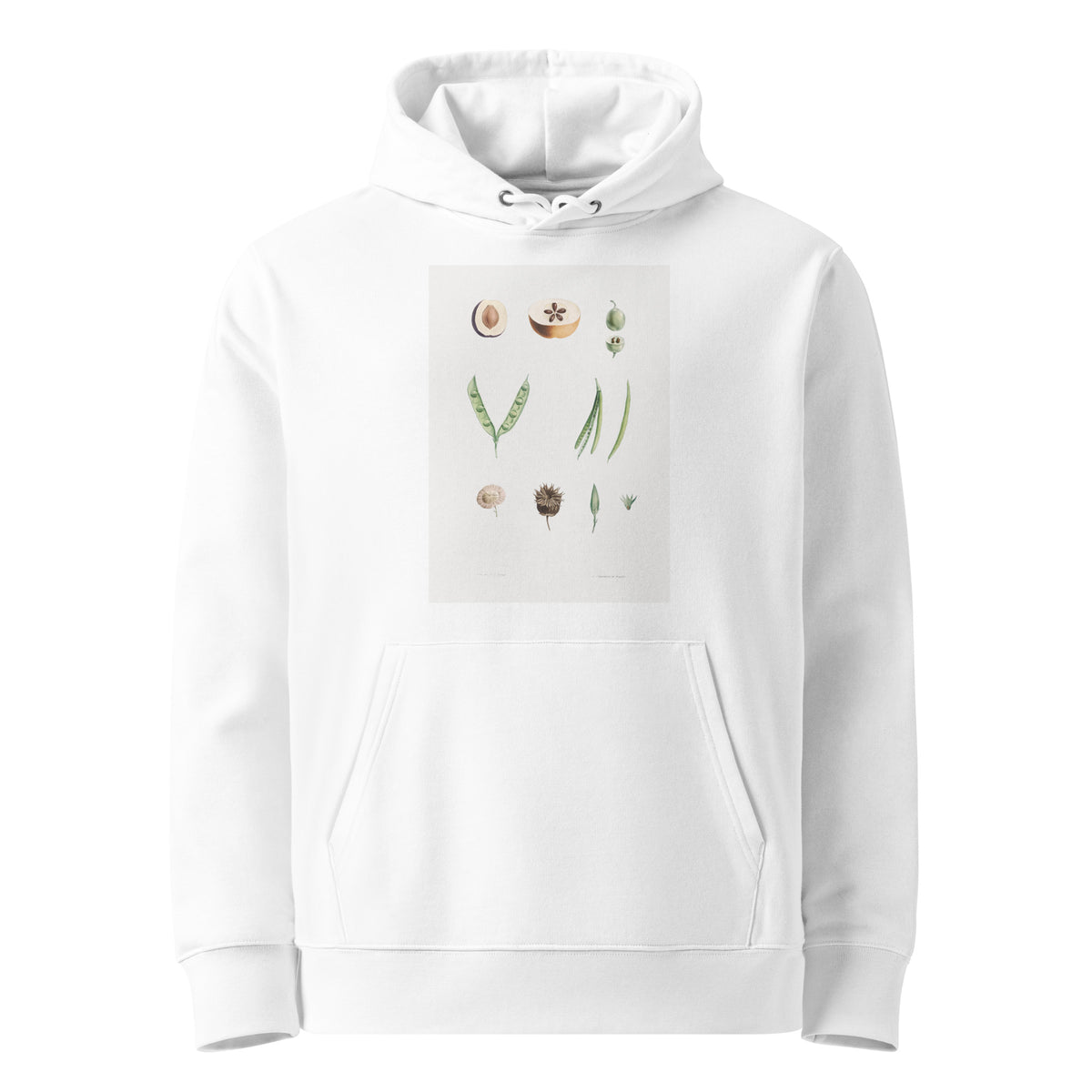 White Hoodie Plants Part - Pierre-Joseph Redoute 1759 Premium