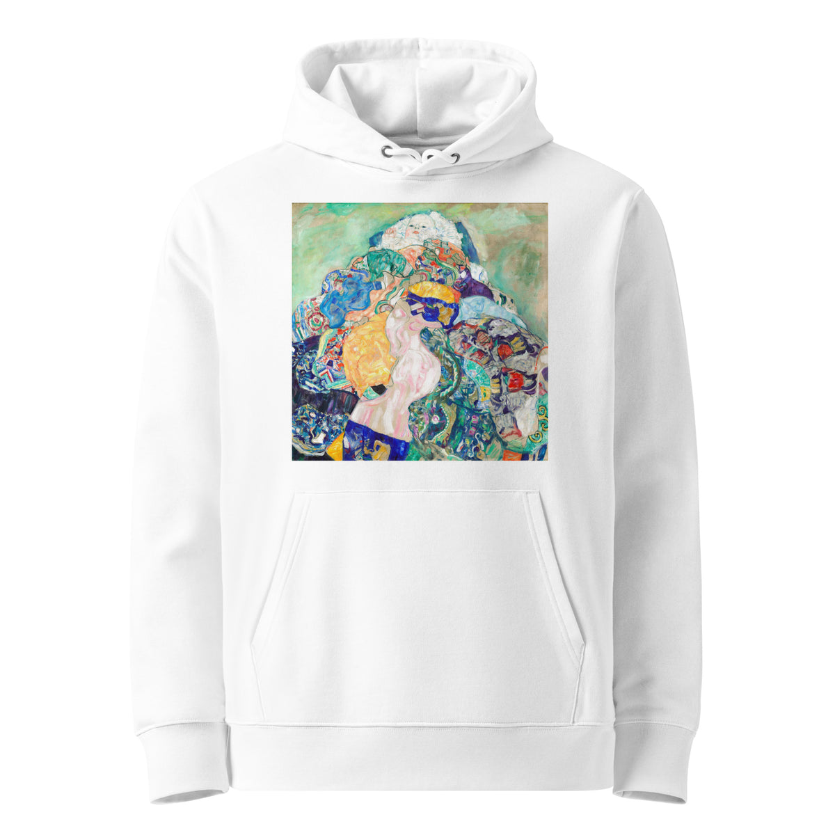 White Hoodie Baby Cradle Premium