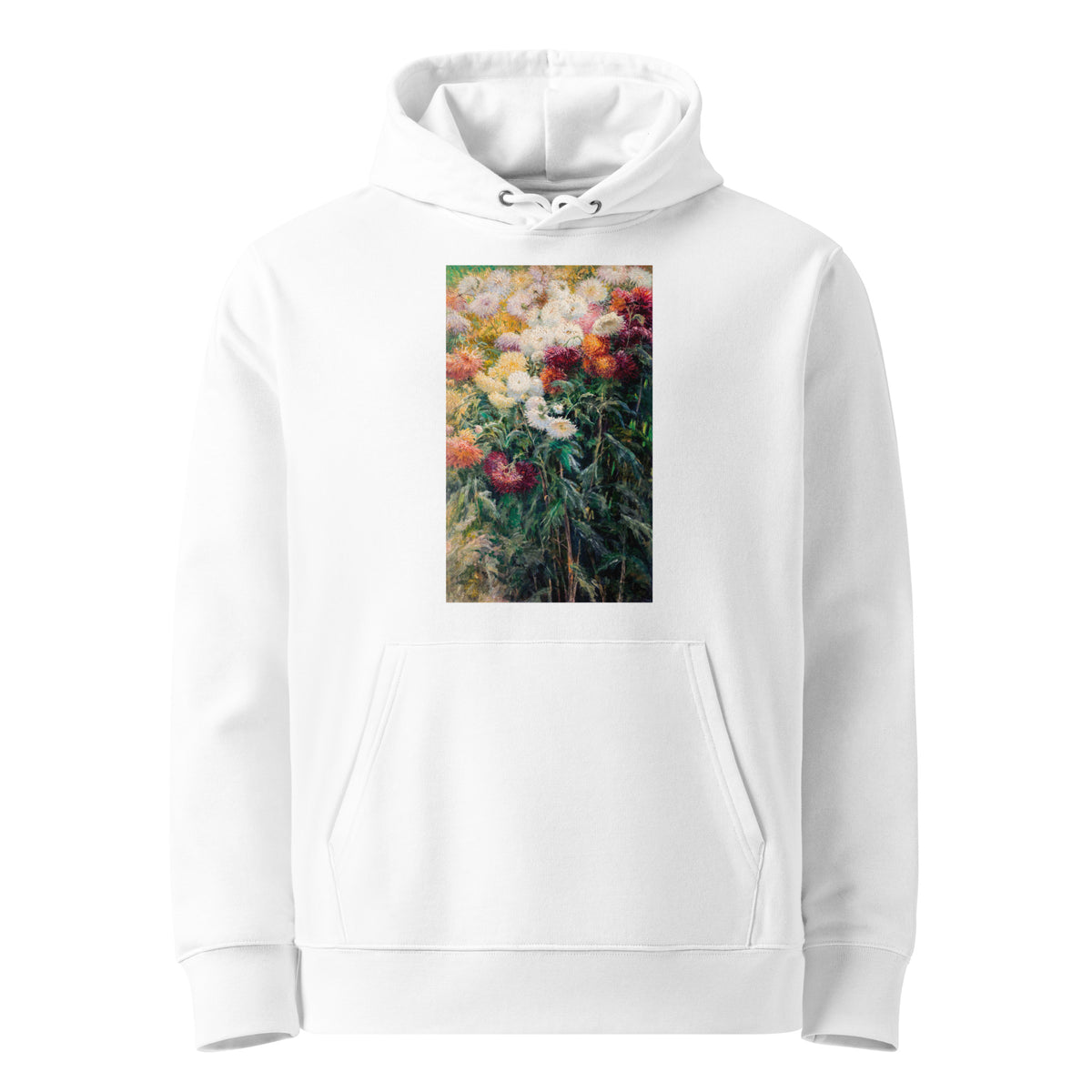 White Hoodie Chrysanthemums In The Garden At Petit Gennevilliers Painting In High Resolution Premium