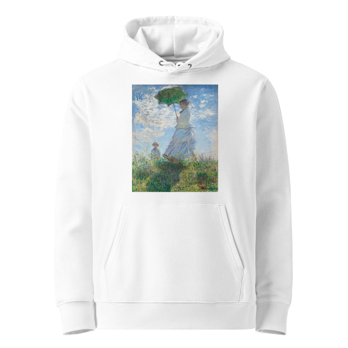White Hoodie Claude Monet S Madame Monet And Her Son Woman With A Parasol Famous Painting Premium