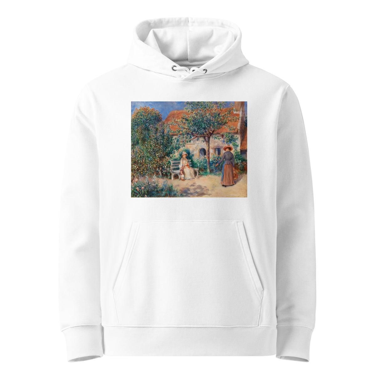 White Hoodie In Brittany En Bretagne Premium