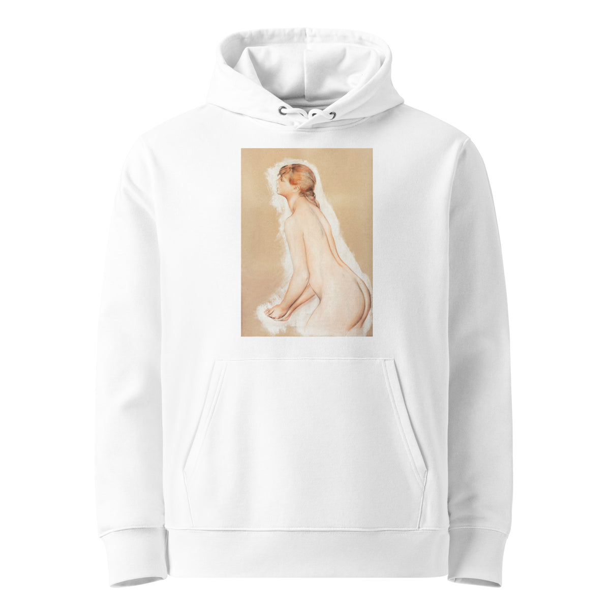 White Hoodie Splashing Figure Study For The Large Bathers Premium