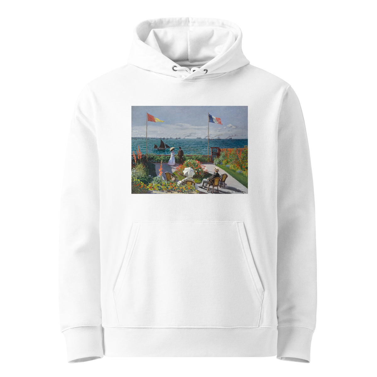 White Hoodie Garden At Sainte-Adresse Premium