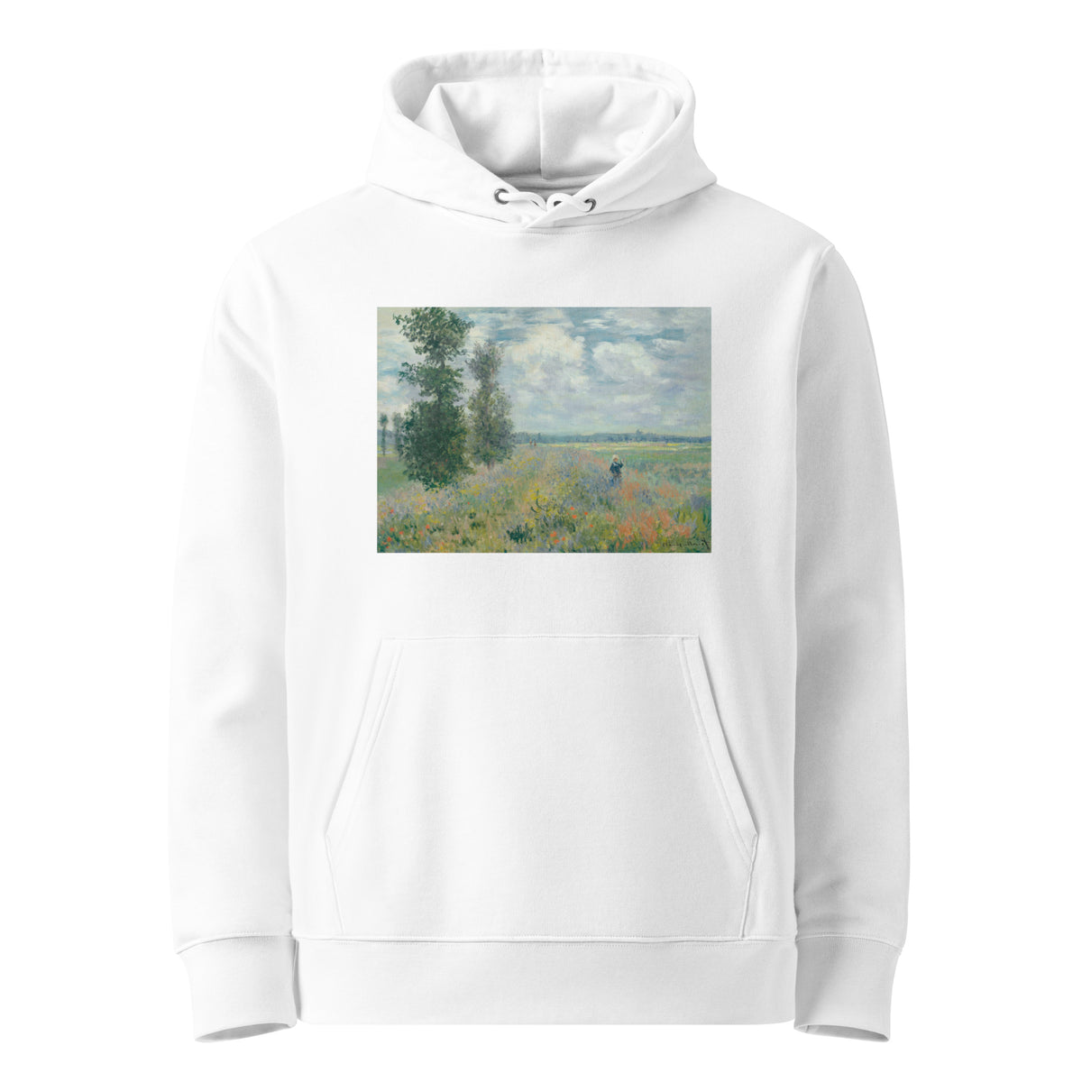White Hoodie Poppy Fields Near Argenteuil Premium