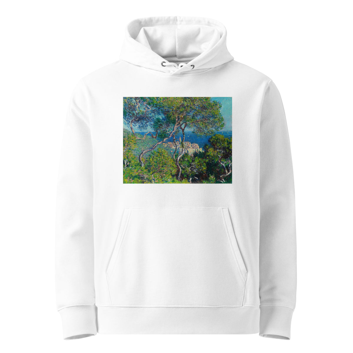 White Hoodie Bordighera Premium