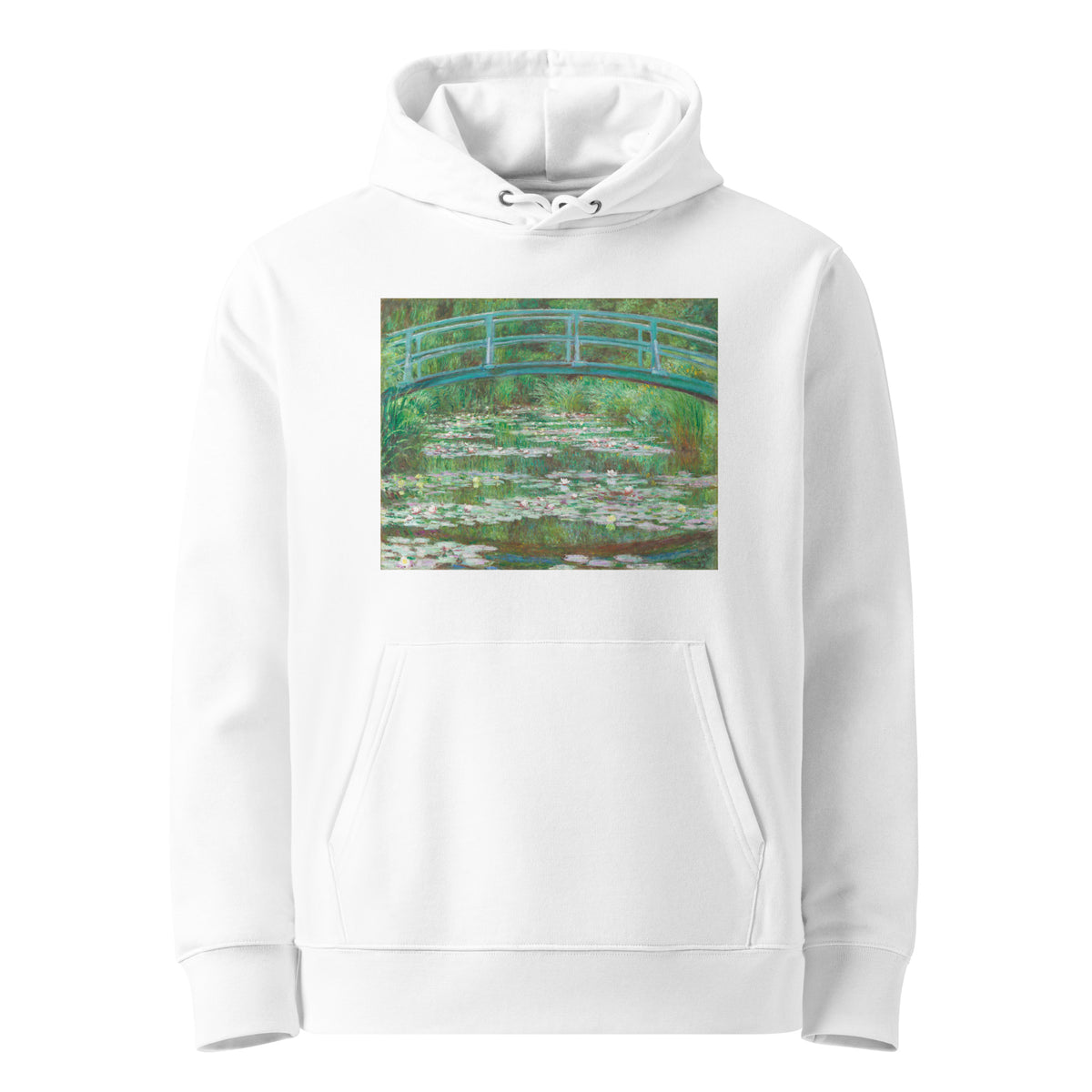White Hoodie The Japanese Footbridge Premium