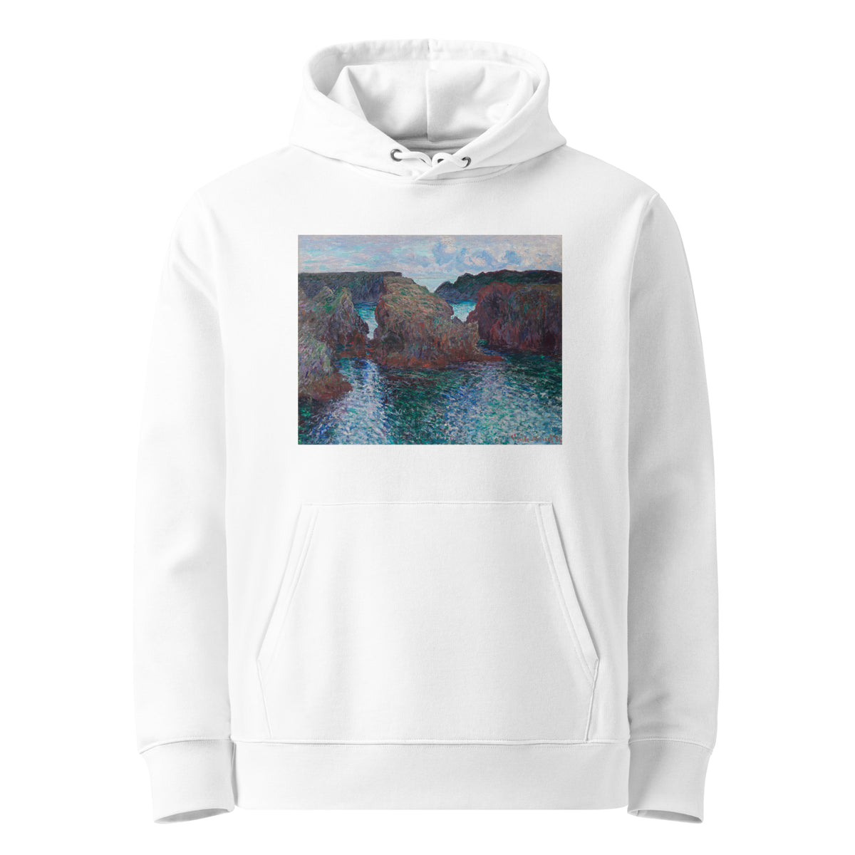 White Hoodie Rocks At Port-Goulphar Belle- Icirc Le Premium
