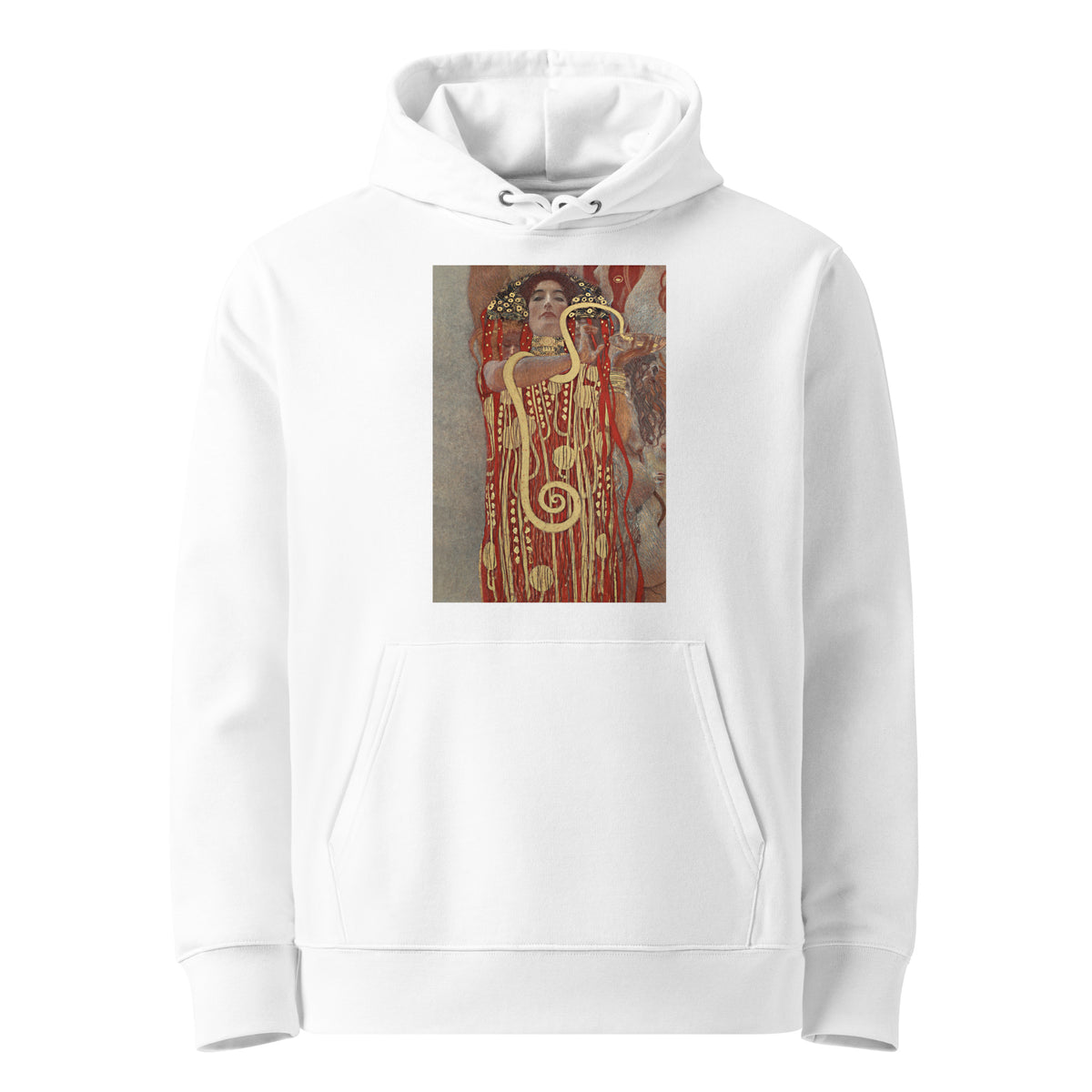 White Hoodie Gustav Klimt Hygieia Famous Painting Premium