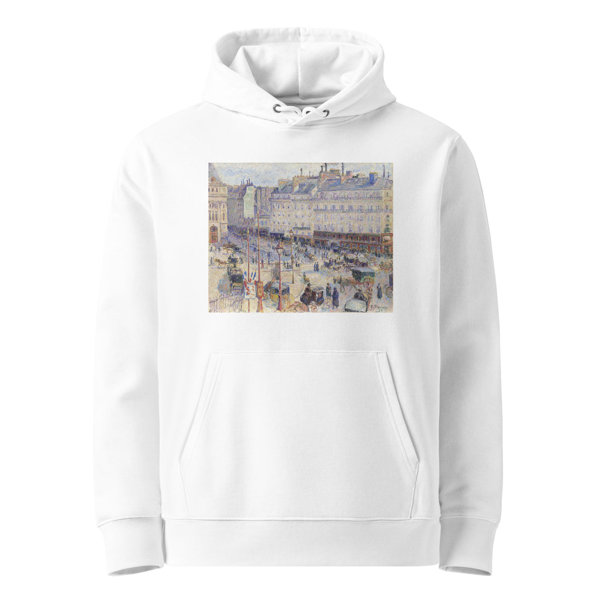 White Hoodie The Place Du Havre Paris Premium