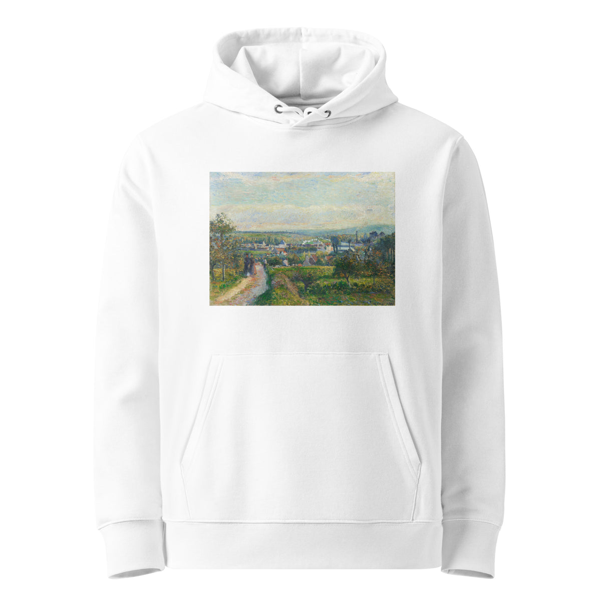 White Hoodie View Of Saint-Ouen-L Aumone Premium