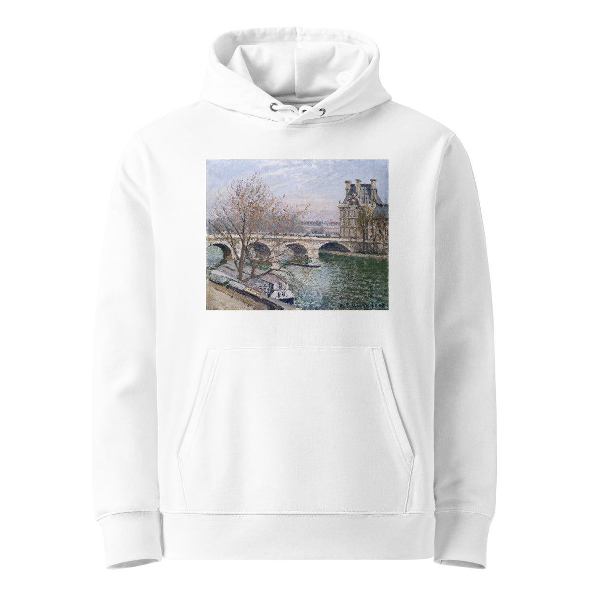 White Hoodie The Pont Royal And The Pavillon De Flore Premium