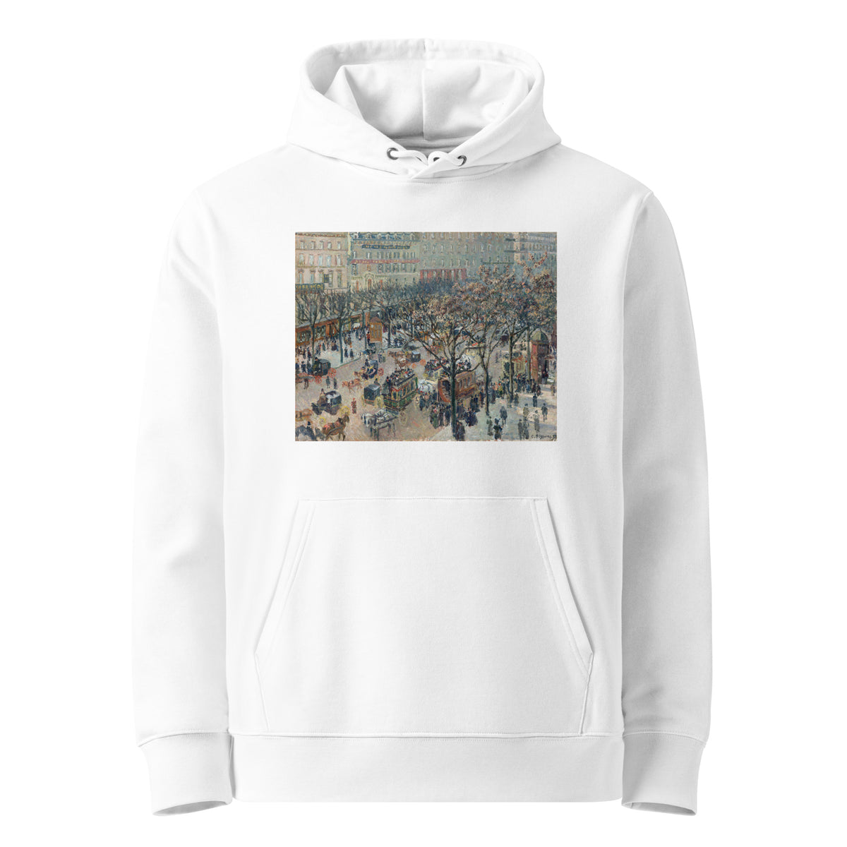 White Hoodie Boulevard Of The Italians Morning Sunlight Premium