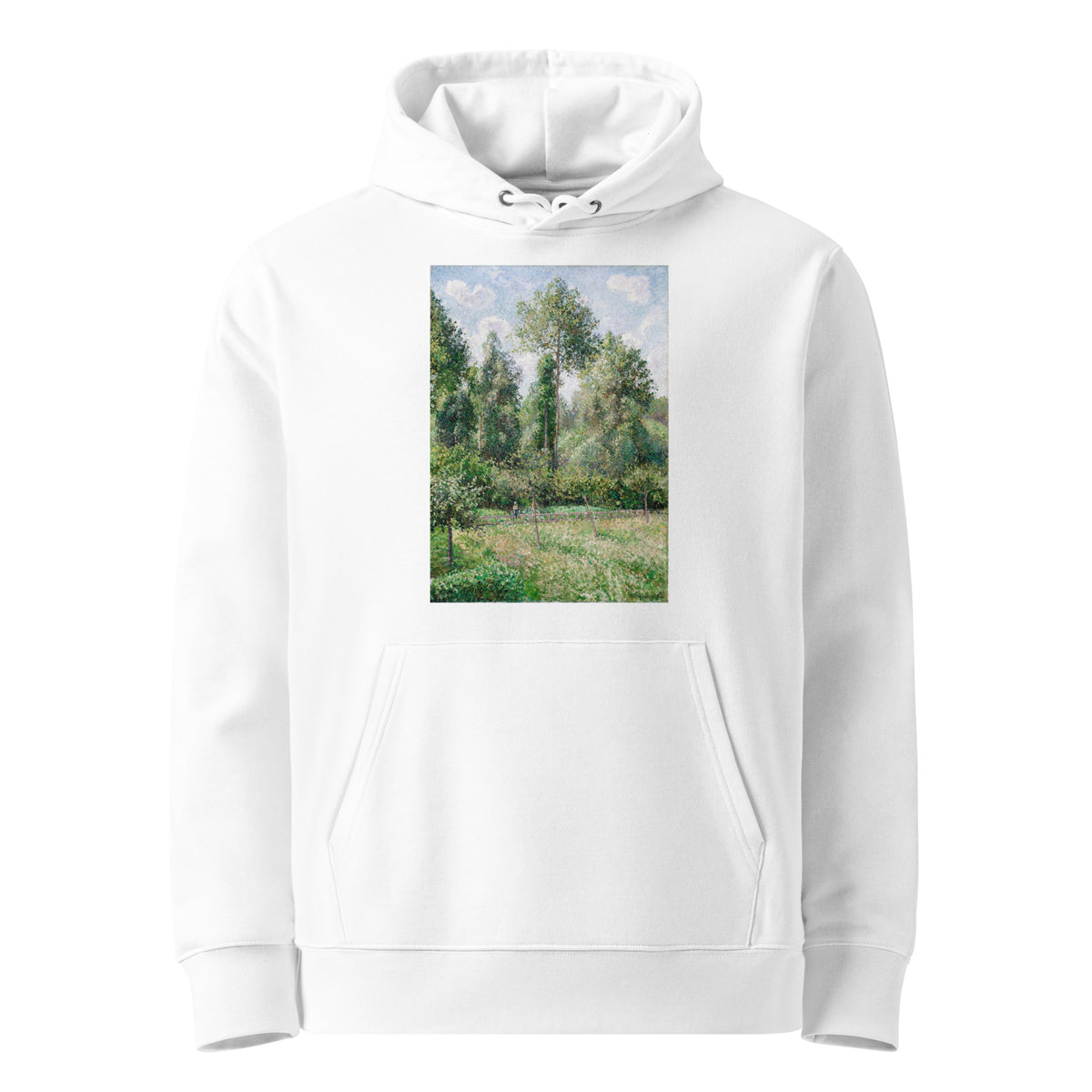 White Hoodie Poplars Eragny Premium
