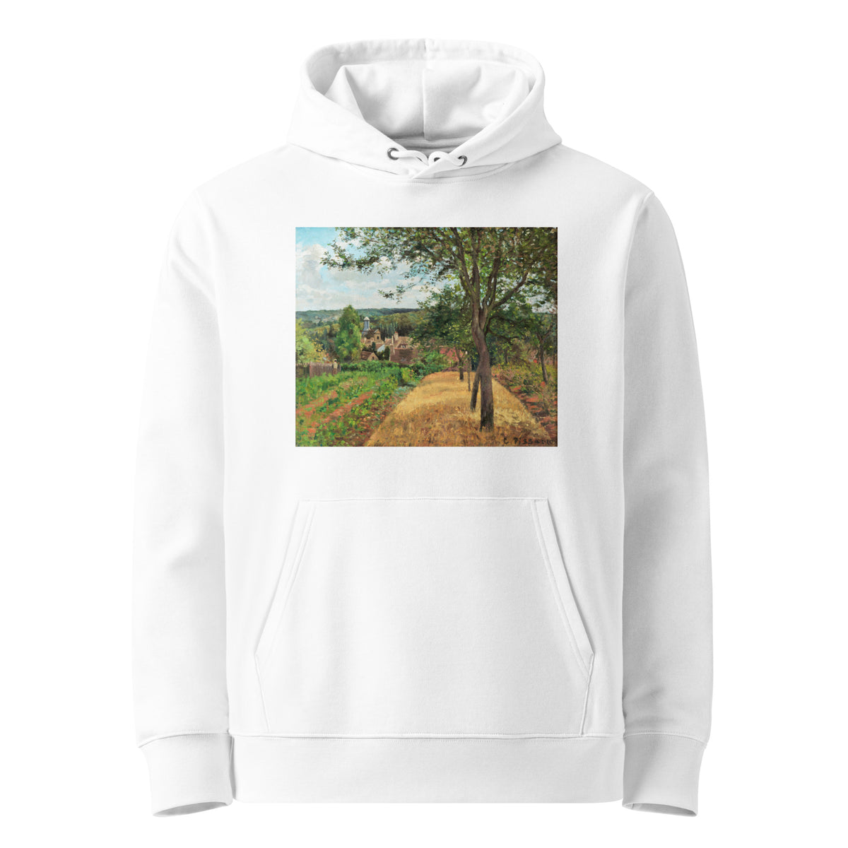 White Hoodie Orchards At Louveciennes Painting In High Resolution Premium