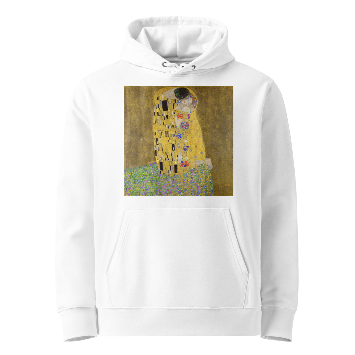 White Hoodie Gustav Klimt The Kiss Famous Painting Premium