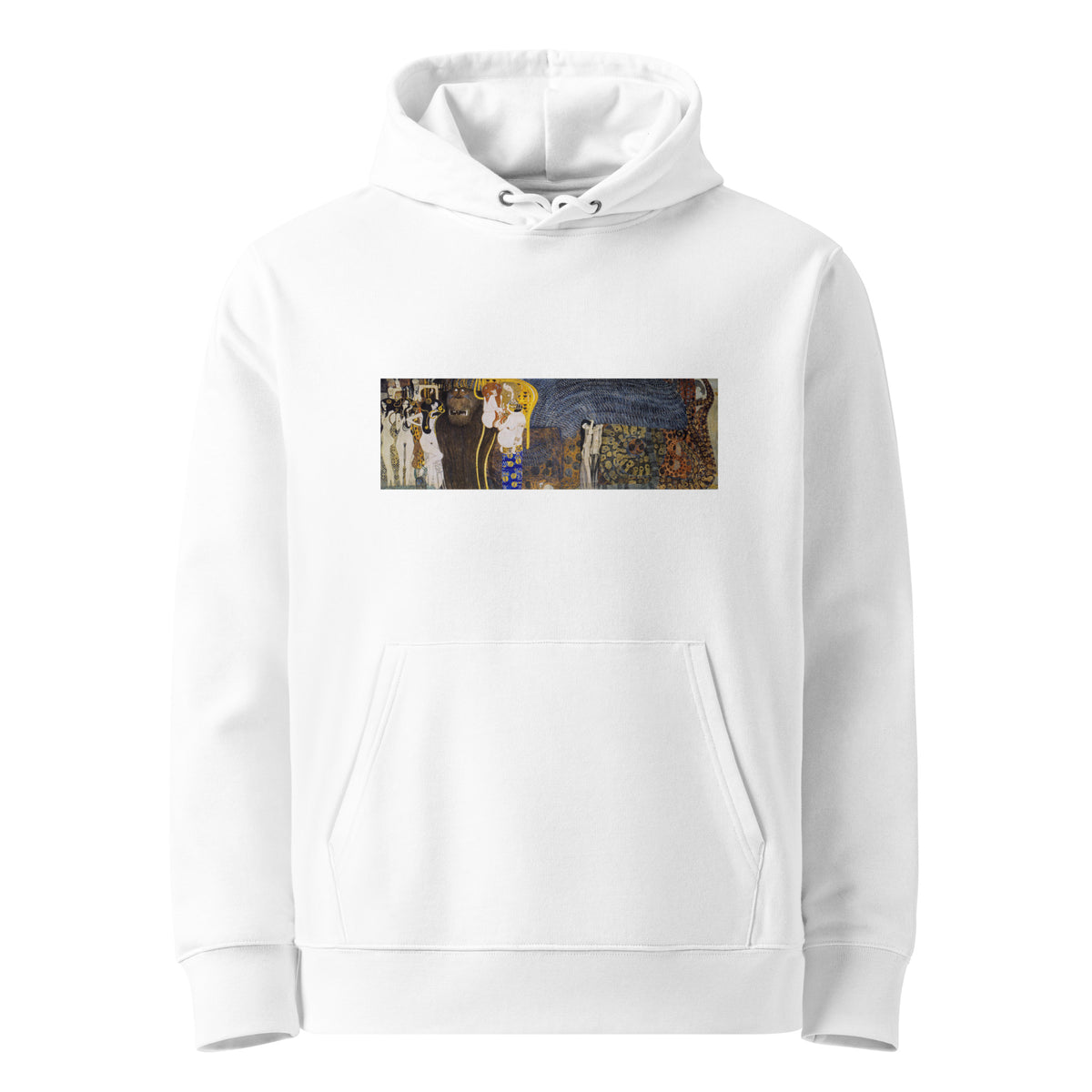 White Hoodie Gustav Klimt The Hostile Powers Famous Painting Premium