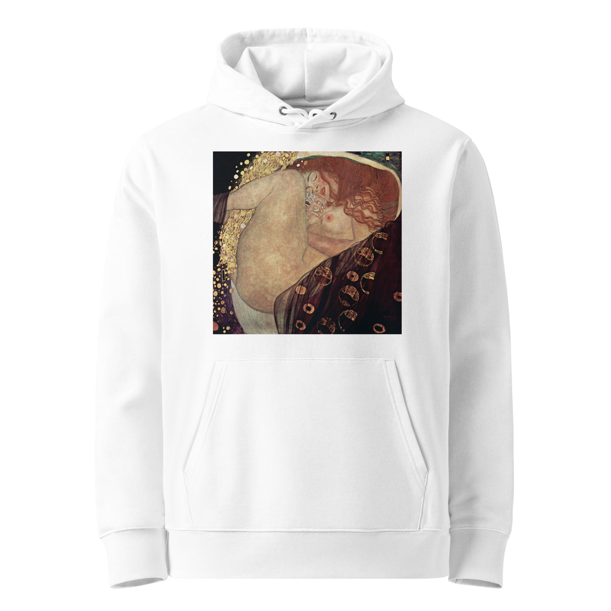 White Hoodie Gustav Klimt Danae Famous Painting Premium