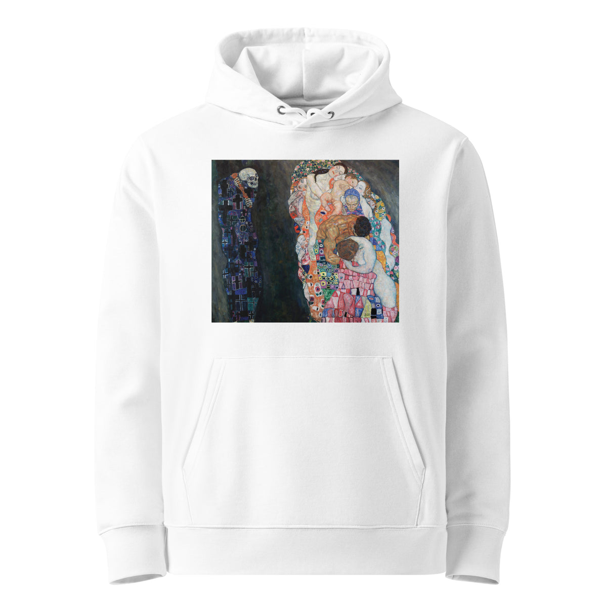 White Hoodie Gustav Klimt Death And Life Famous Painting Premium
