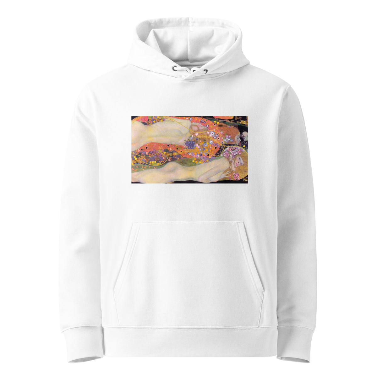 White Hoodie Gustav Klimt Water Serpents II Famous Painting Premium