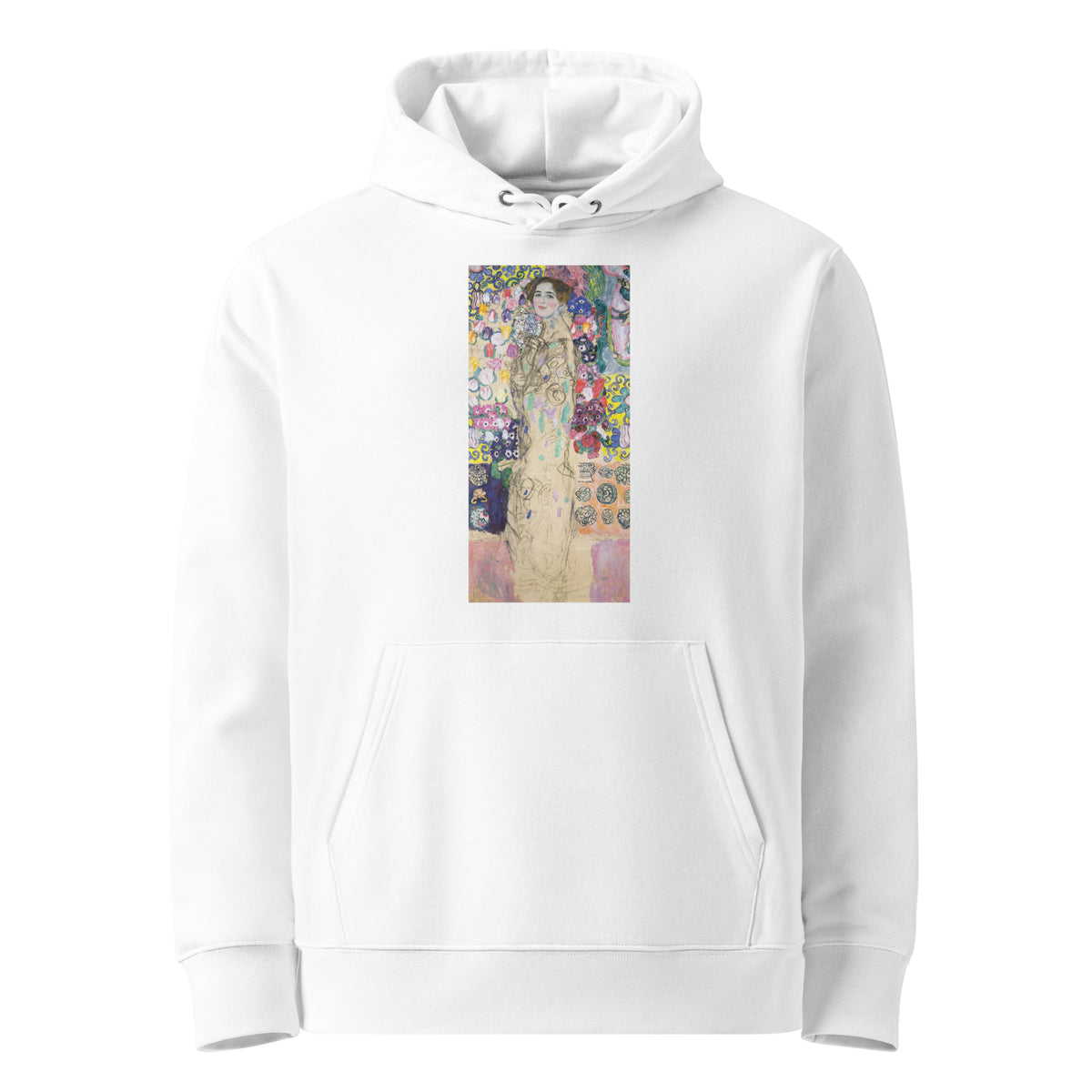 White Hoodie Gustav Klimt Portrait Of Maria Munk Famous Painting Premium