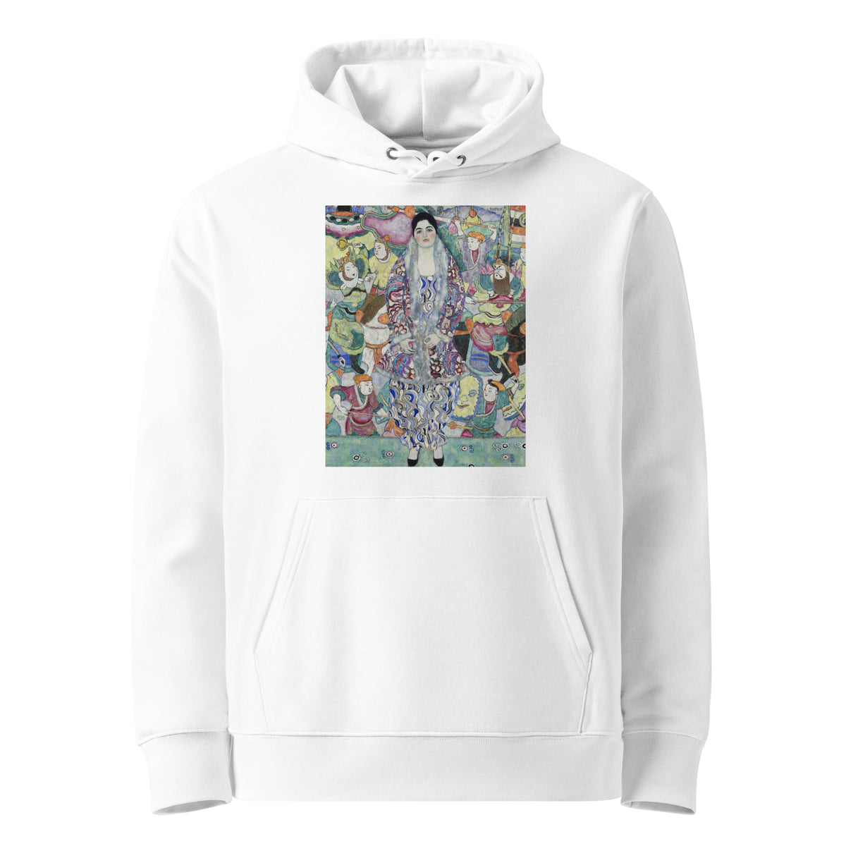 White Hoodie Gustav Klimt Portrait Of Friederike Maria Beer Famous Painting Premium