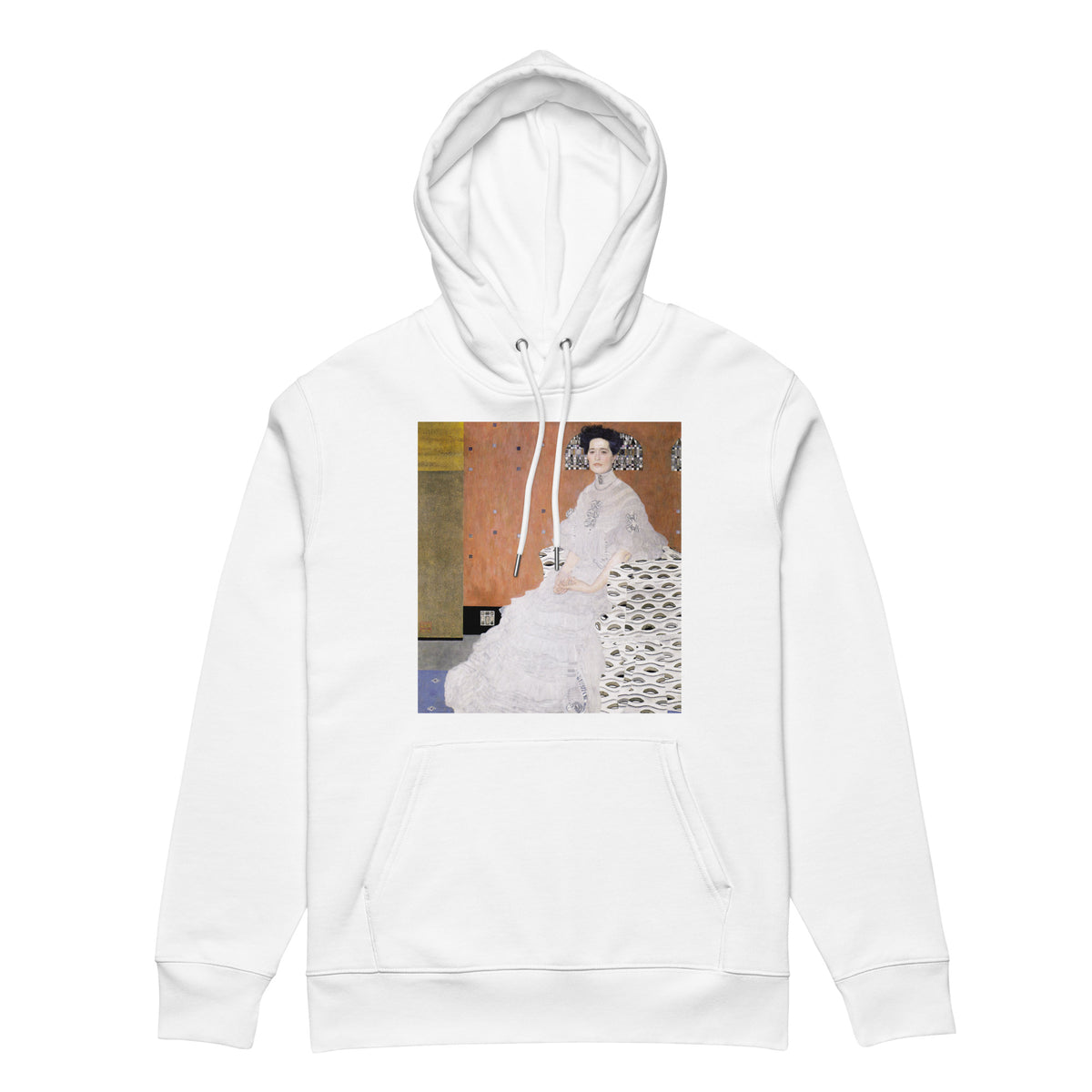 White Hoodie Gustav Klimt Bildnis Fritza Riedler Famous Painting Premium