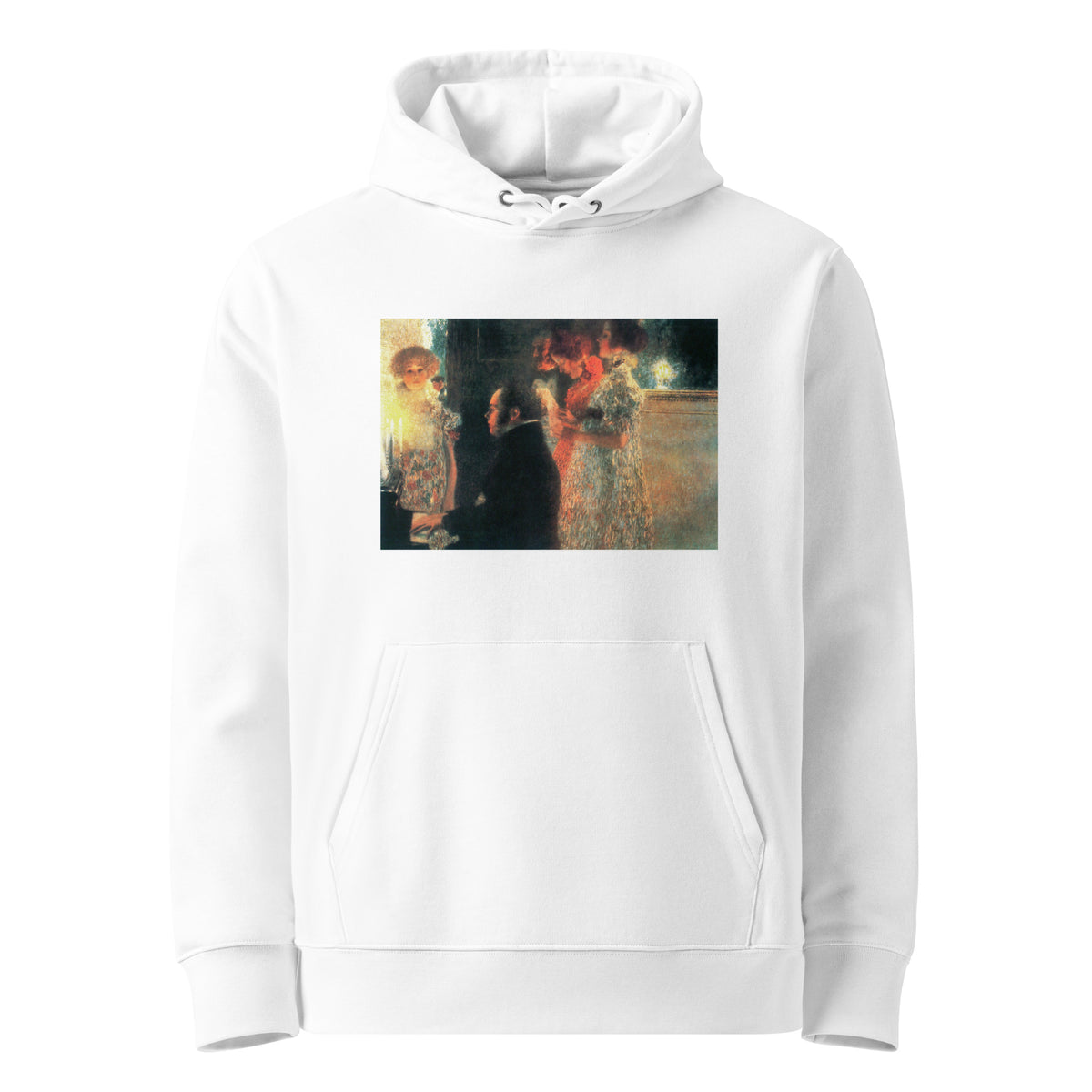 White Hoodie Gustav Klimt Schubert At The Piano II Famous Painting Premium