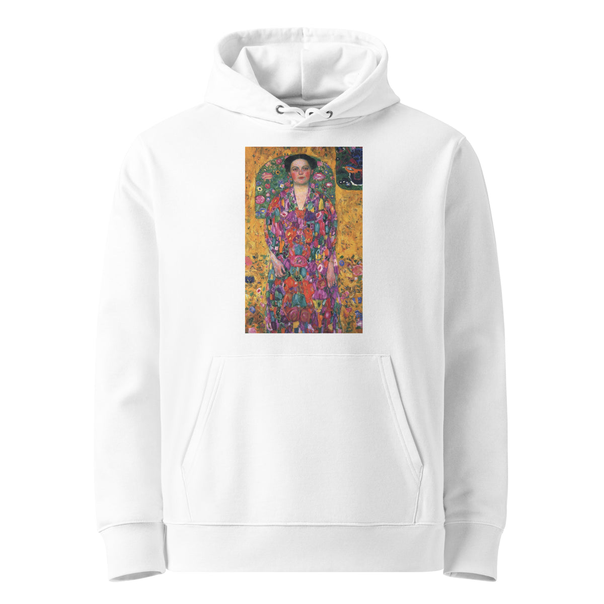 White Hoodie Gustav Klimt Portrait Of Eugenia Primavesi Famous Painting Premium