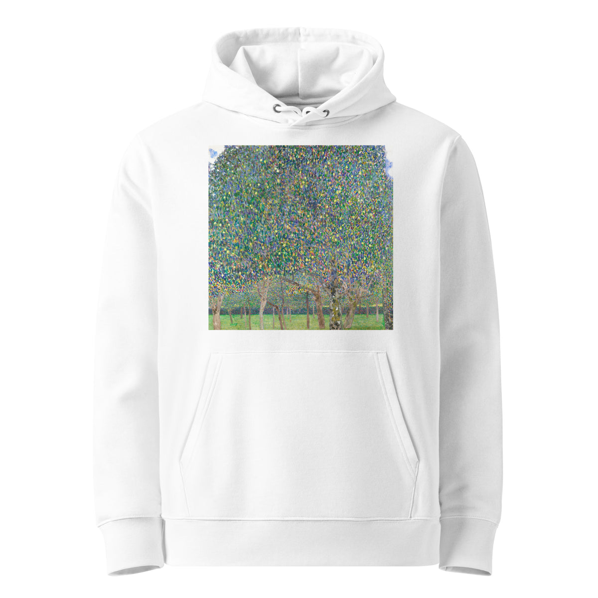 White Hoodie Gustav Klimt Pear Tree Famous Painting Premium